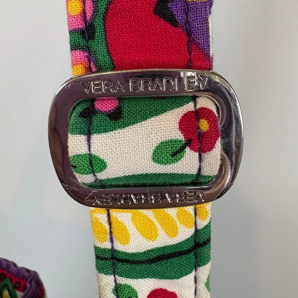 Vera Bradley Quilted Floral Bucket Crossbody Bag Multicolor‎ Adjustable Strap